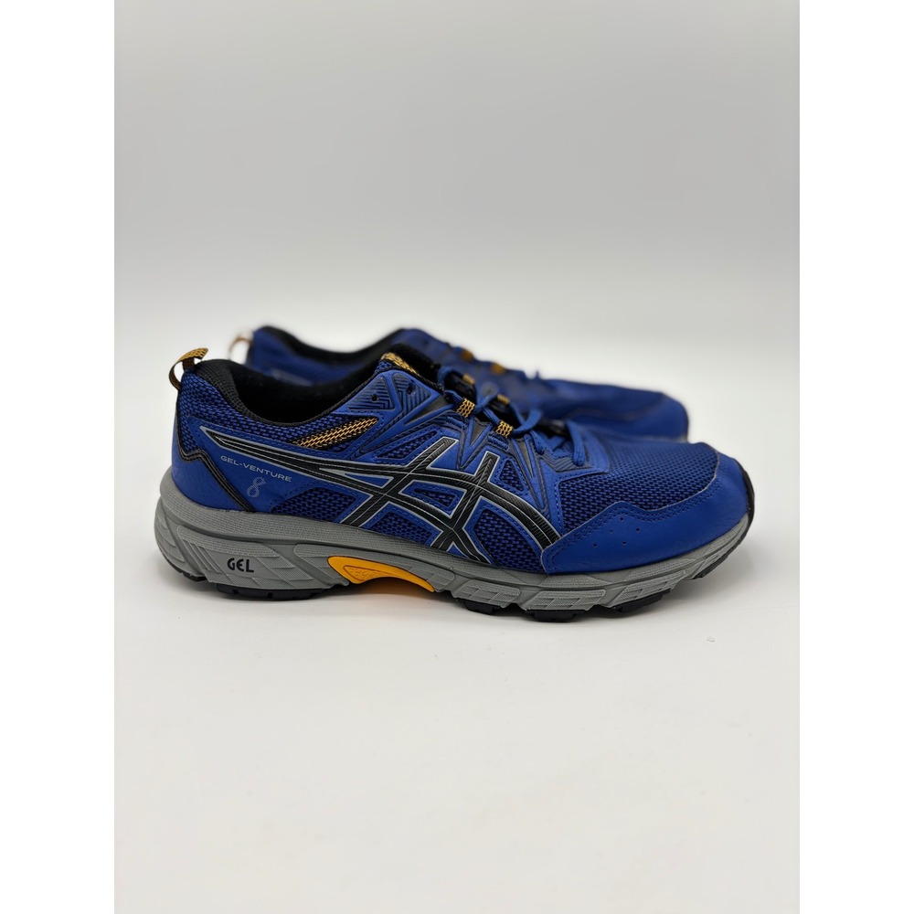 ASICS Gel-Venture 8 Mens Running Shoes Blue Black Extra Wide 1011A826 Size 10 - Picture 2 of 8